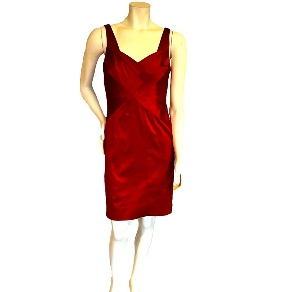 NWT Max and Cleo Deep Ruby Red Cocktail Dress